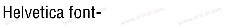 Helvetica font字体转换